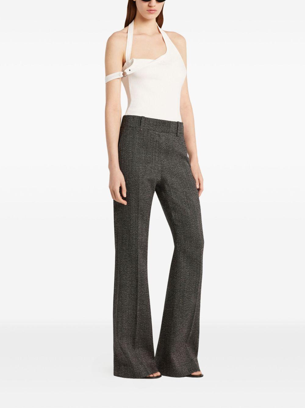 Asymmetrical Buckle Tank Top 325JDE143JS0194 0001 HERITAGE WHITE COURREGES 