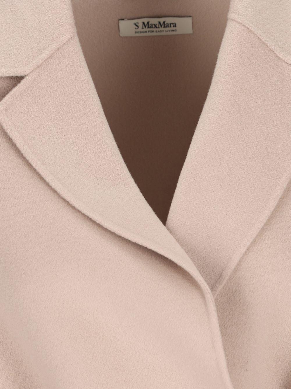 Cappotto doppio drap in pura lana ARONA 051 PINK POWDER S MAX MARA 