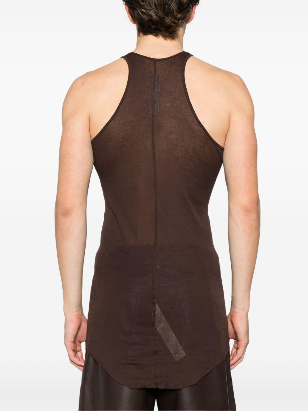 Basic rib tank RU01E5150MR 14 MAHOGANY RICK OWENS 