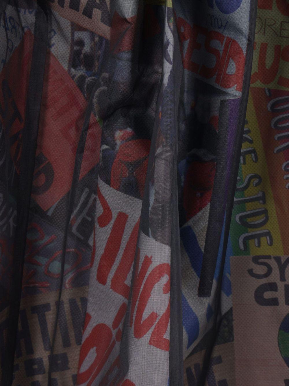 Gonna Stampata Plissè GOS003S25 1 BLACK MULTI COMME DES GARCONS 