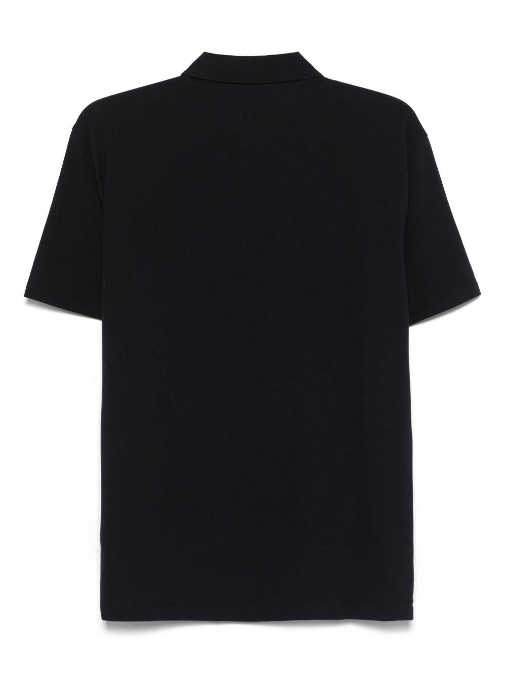 Strech Piquet Three-button Logo Polo 18CMPL165A005263W 888 TOTAL ECLIPSE CP COMPANY 