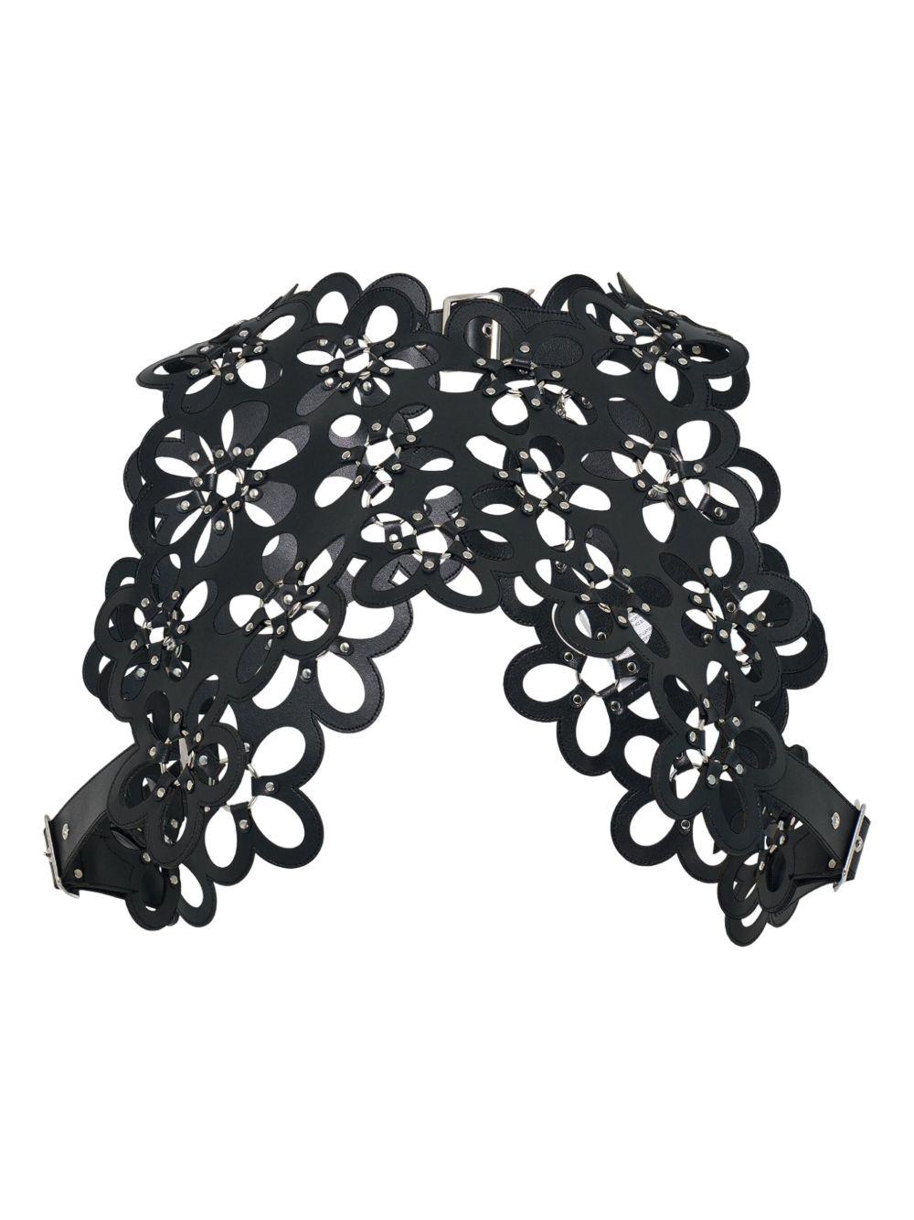 Floral Cut Out Harness 3PV002051 BLACK NOIR KEI NINOMIYA 