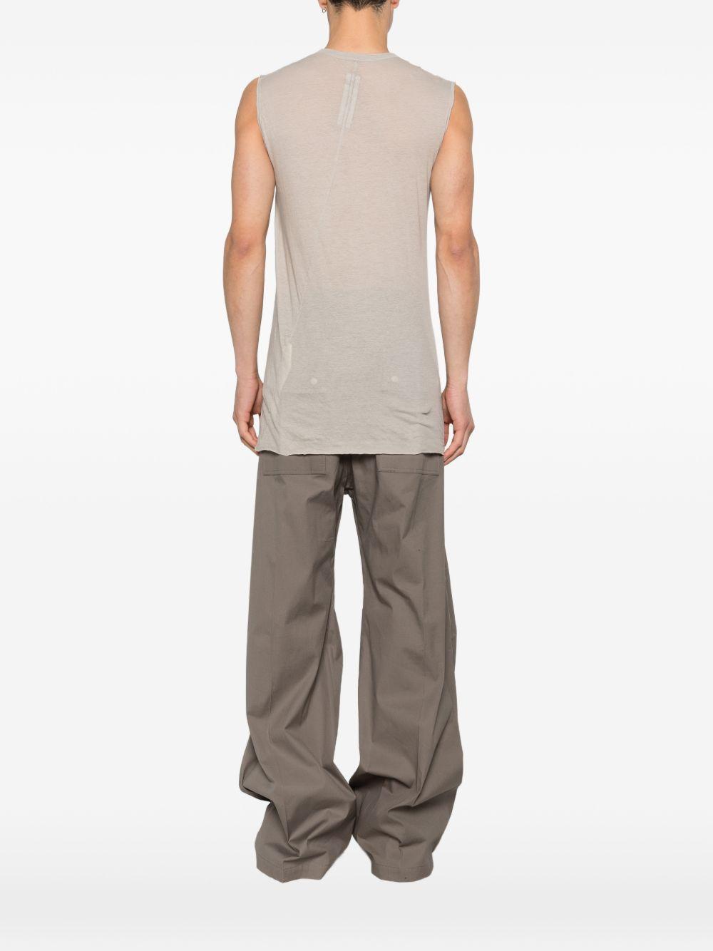 Basic Sleeveless T RU01F2151UC 08 PEARL RICK OWENS 