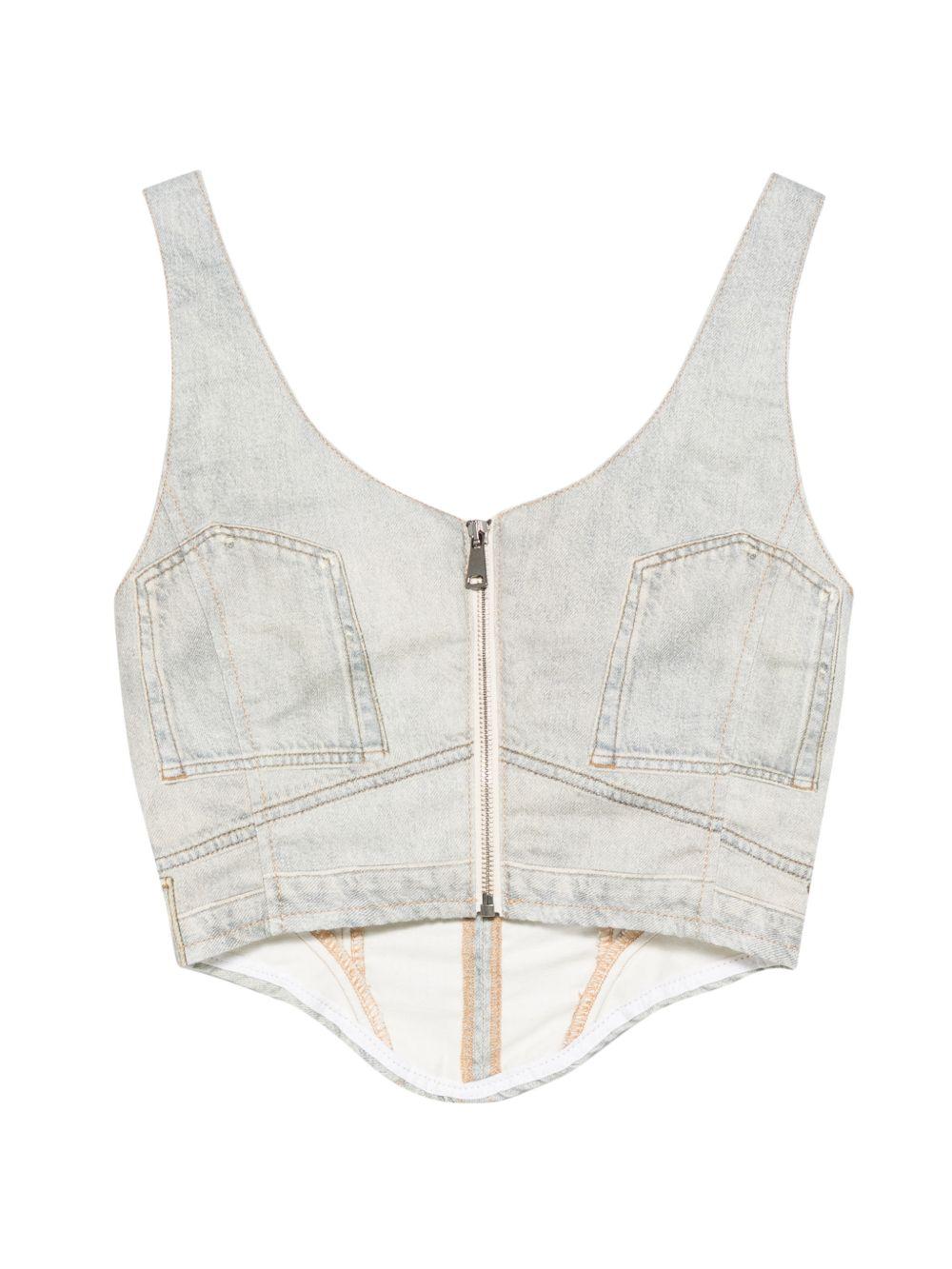 V-Neck Sleeveless Elsie Top HEW06101GF182PR002 PR002 VINTAGE DIRTY HAIKURE 