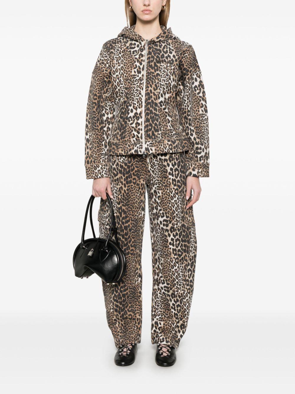 Felpa leopardata T4176 943 LEOPARD GANNI 