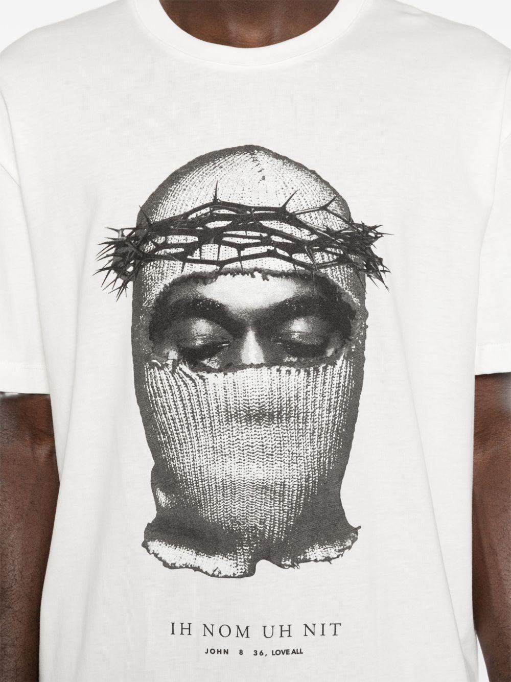 IH NOM UH NIT - T-shirt Corona Mask NUS26275 081 OFF WHITE IH NOM UH NIT 