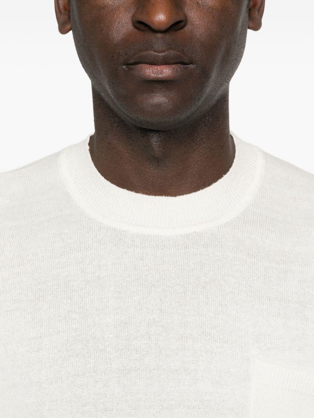 T-shirt over con tasca cotone crepe A023F600 1102 PAOLO PECORA 
