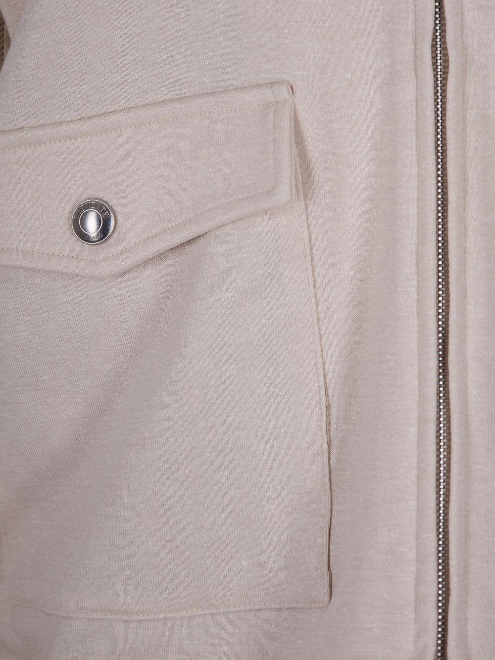 Giubbino Full Zip Collo Bomber M75GBTM32TES0M200 0201 SABBIA BIANCO ELEVENTY 