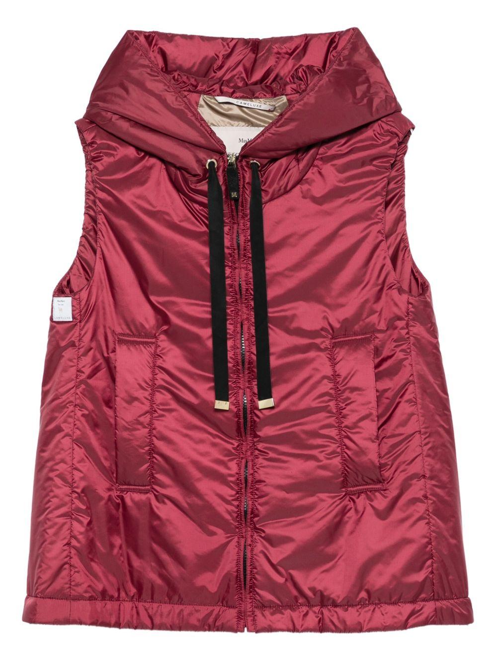 Gilet imbottito - Rosso GREENGOMM10025 056 LACQUERED RED MAX MARA THE CUBE 