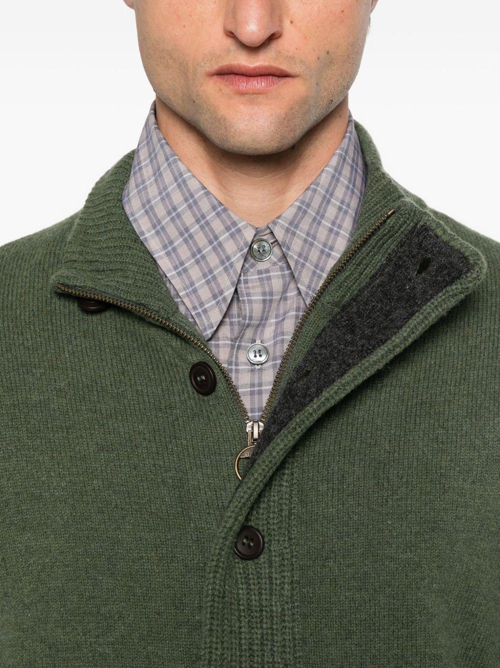 Maglione con zip Patch MKN0731MKN OL51 OLVIE BARBOUR 