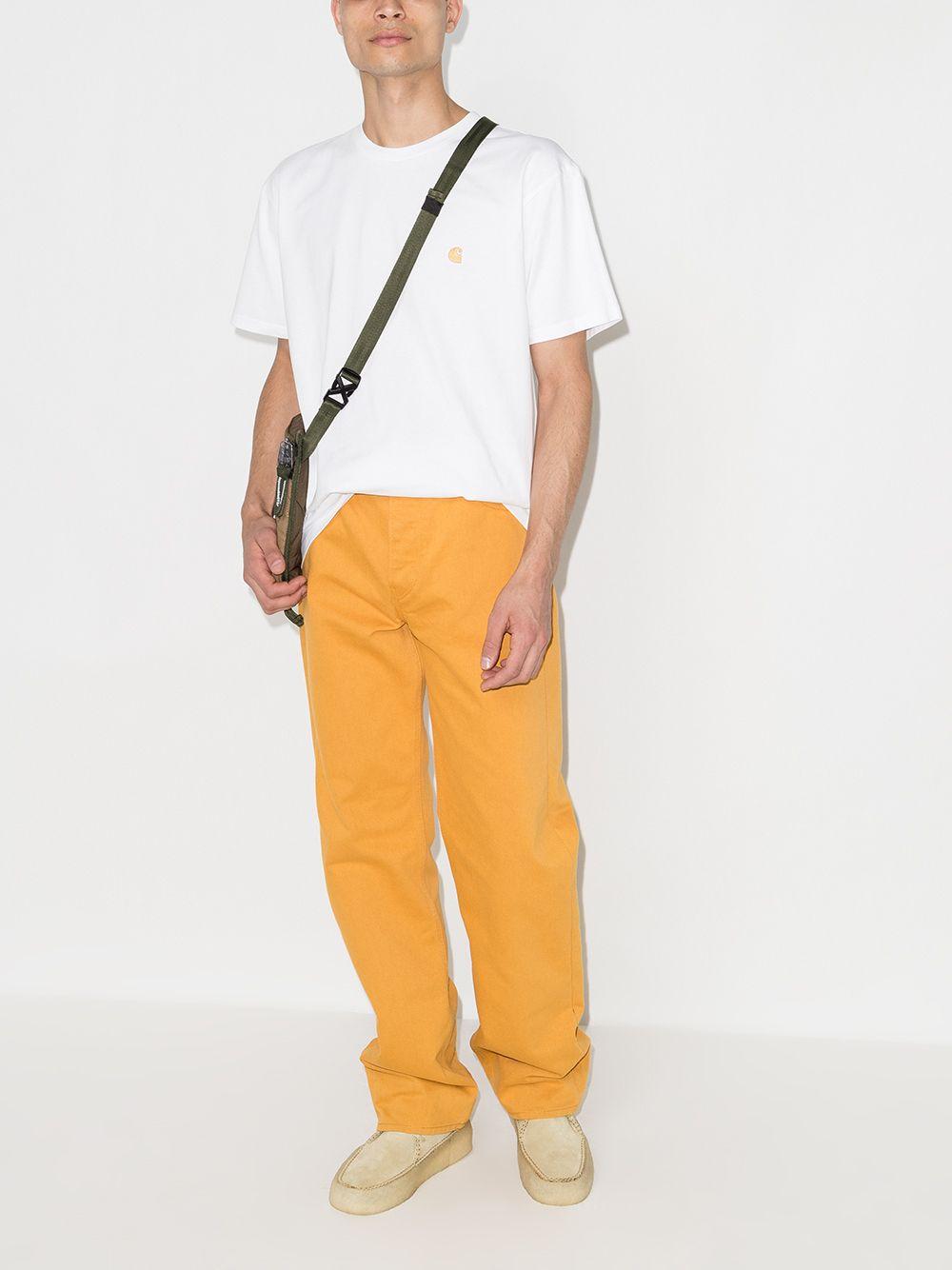 S/S Chase T-Shirt I026391 00RXX WHITE GOLD CARHARTT WIP 