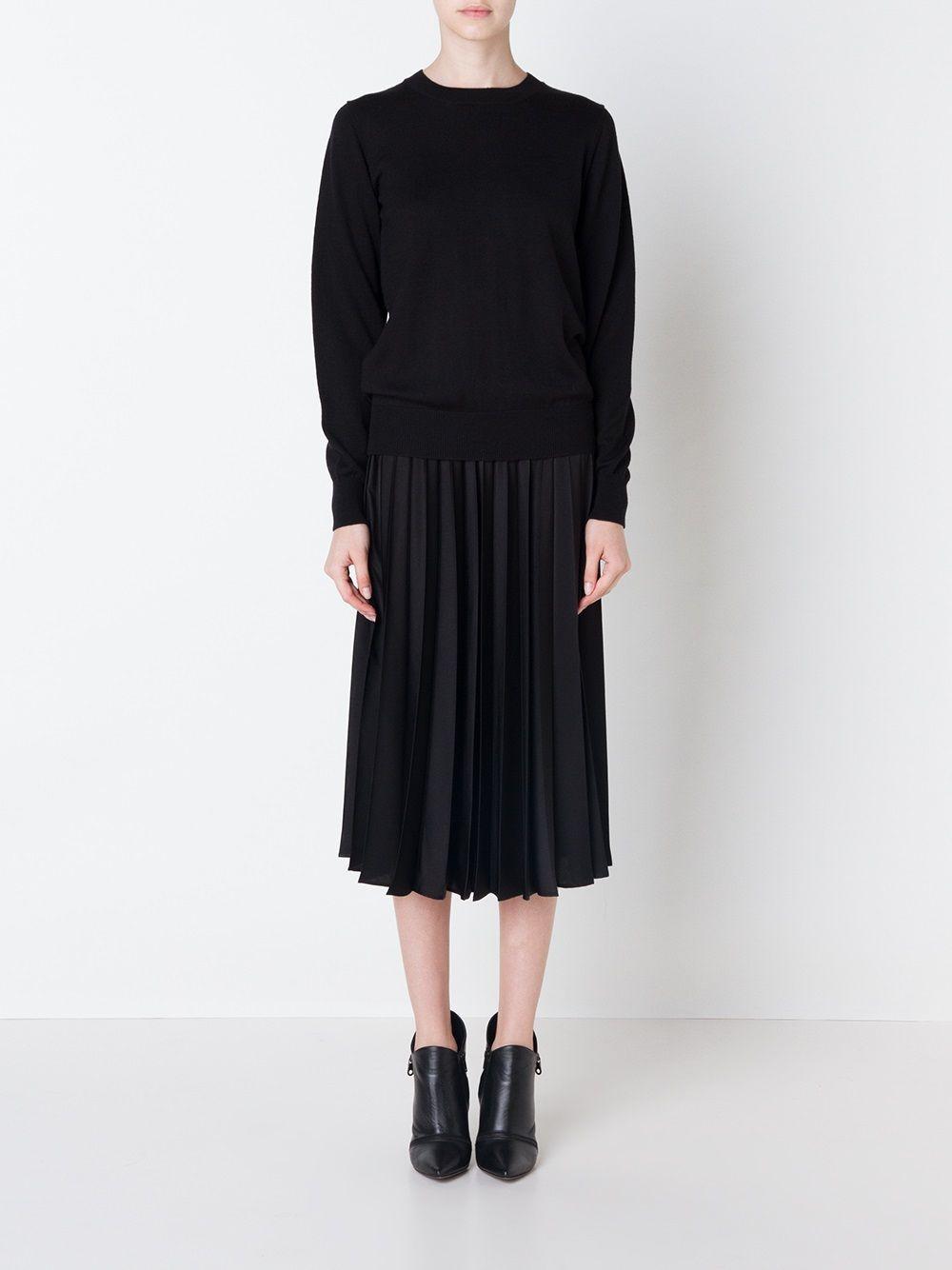 Tulle Overlay Skirt 3PS001051 BLACK BLACK NOIR KEI NINOMIYA 