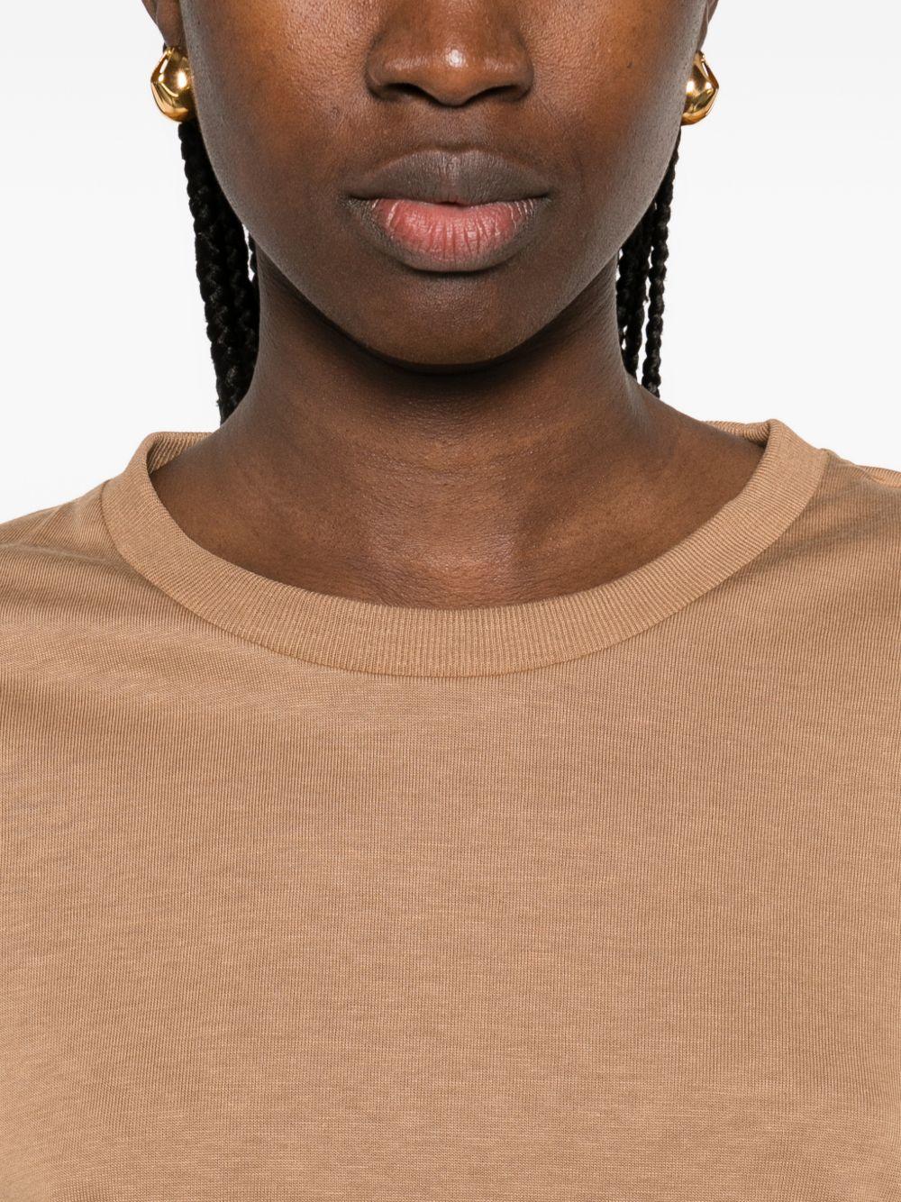 T-shirt in Glam Knit Effect JG000223D52056 2150 CAMEL HERNO 