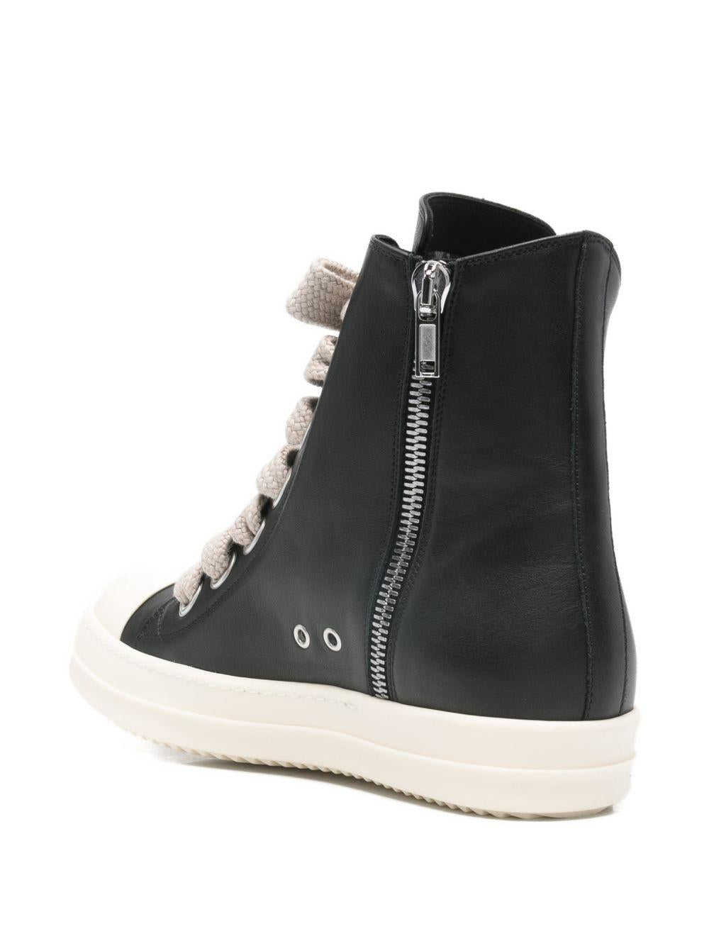 Jumbolace Sneaks RU01F2892LCOW2 911 BLACK WHITE RICK OWENS 