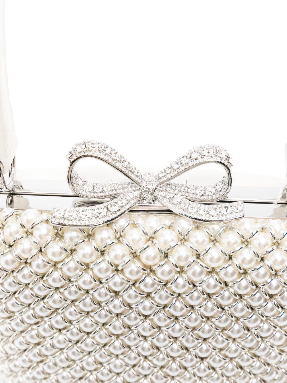 Pearl Embellished Mini Bag AW25315C CREAM SELF-PORTRAIT 