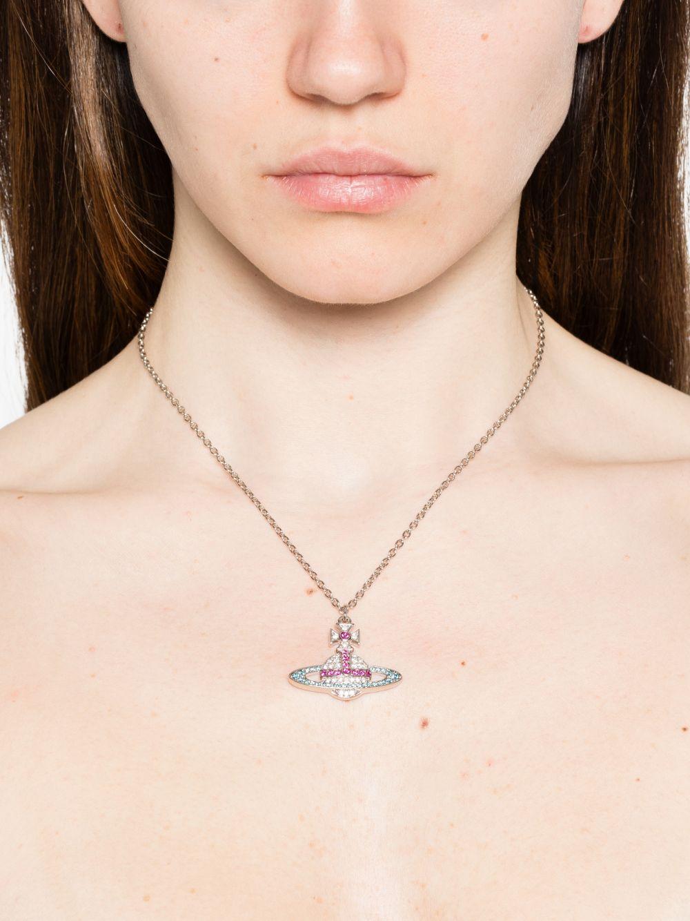 Kika Pendan 6302009402P509 PLATINUM CRYSTAL FUCHSIA VIVIENNE WESTWOOD 
