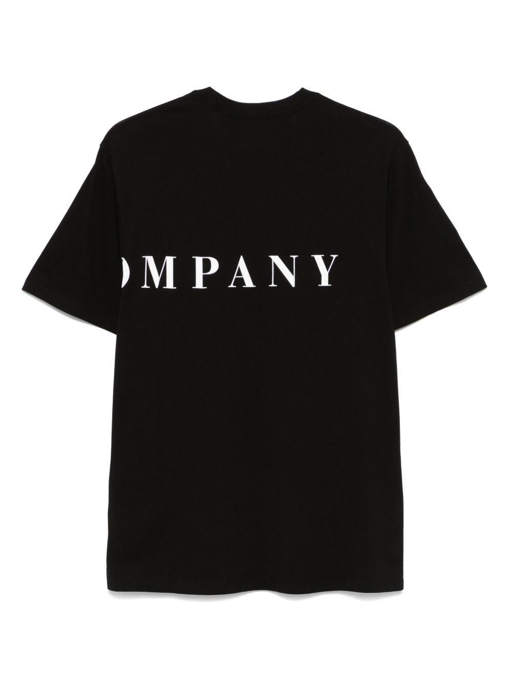 30/1 Jersey Front-Back Logo T-Shirt 18CMTS139A005100W 999 BLACK CP COMPANY 