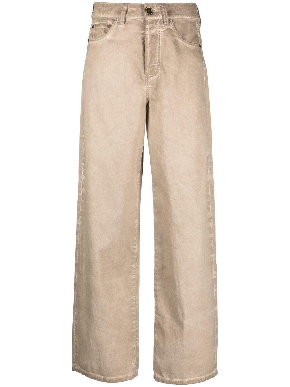 Jeans a vita alta UP3036UW200 TAN UMA WANG 