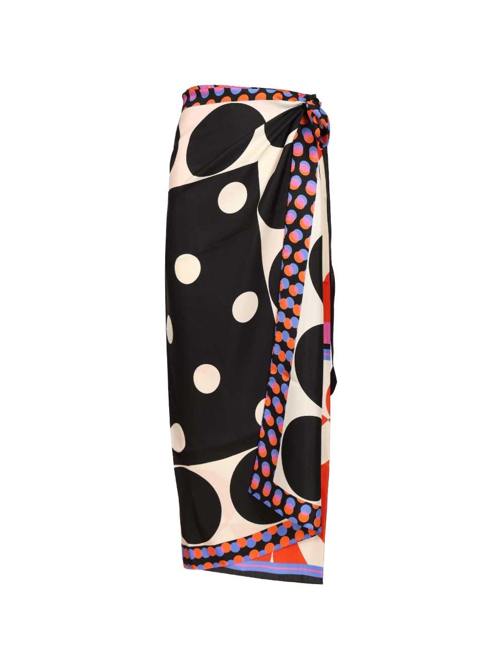 Long Wrap Scarf-Skirt SCARFYLONG3060 A975 DESSIN DRIES VAN NOTEN 