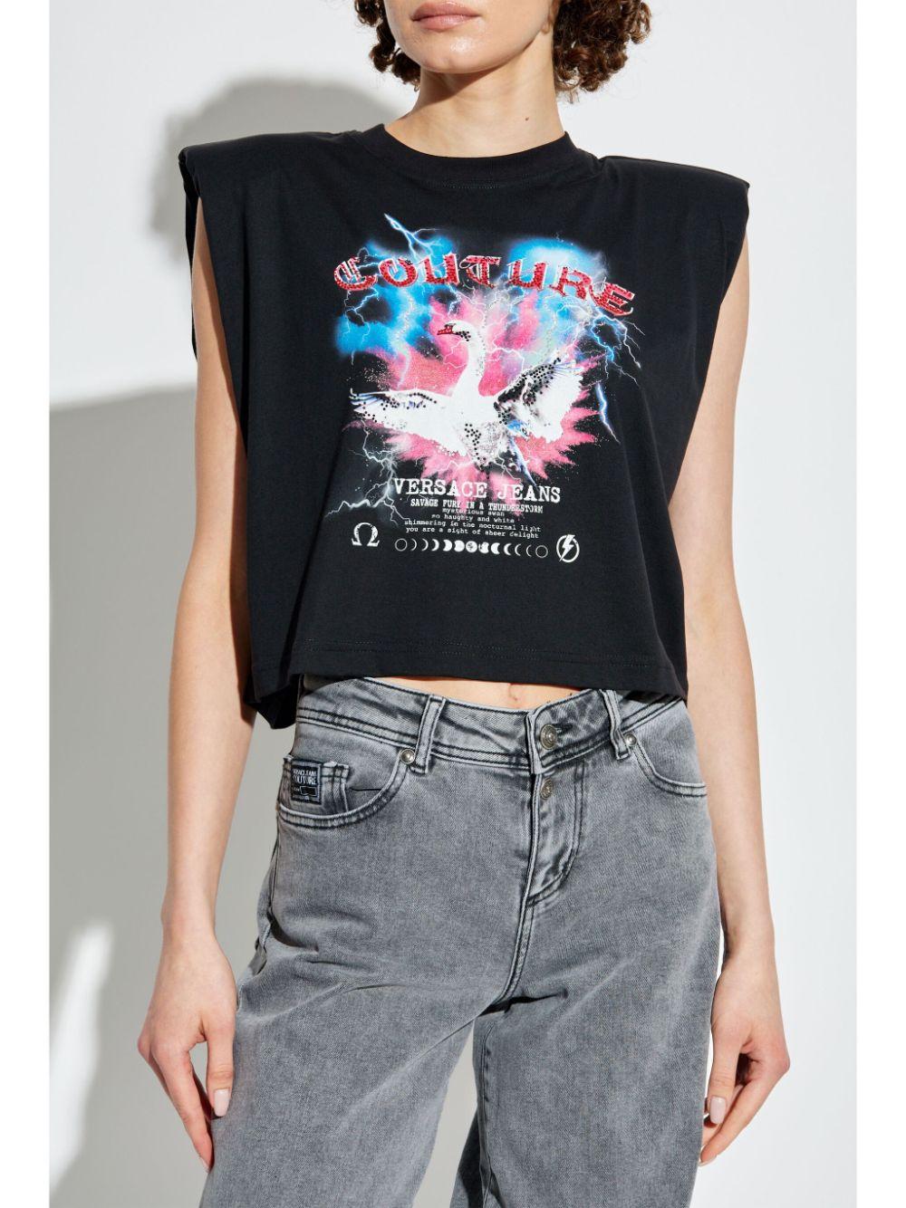  77HAHL05CJ01L 899 BLACK VERSACE JEANS COUTURE 