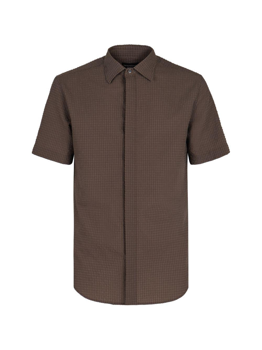 Camicia In Seersucker Tecnico EM005655TE20392 U6128 EMPORIO ARMANI 