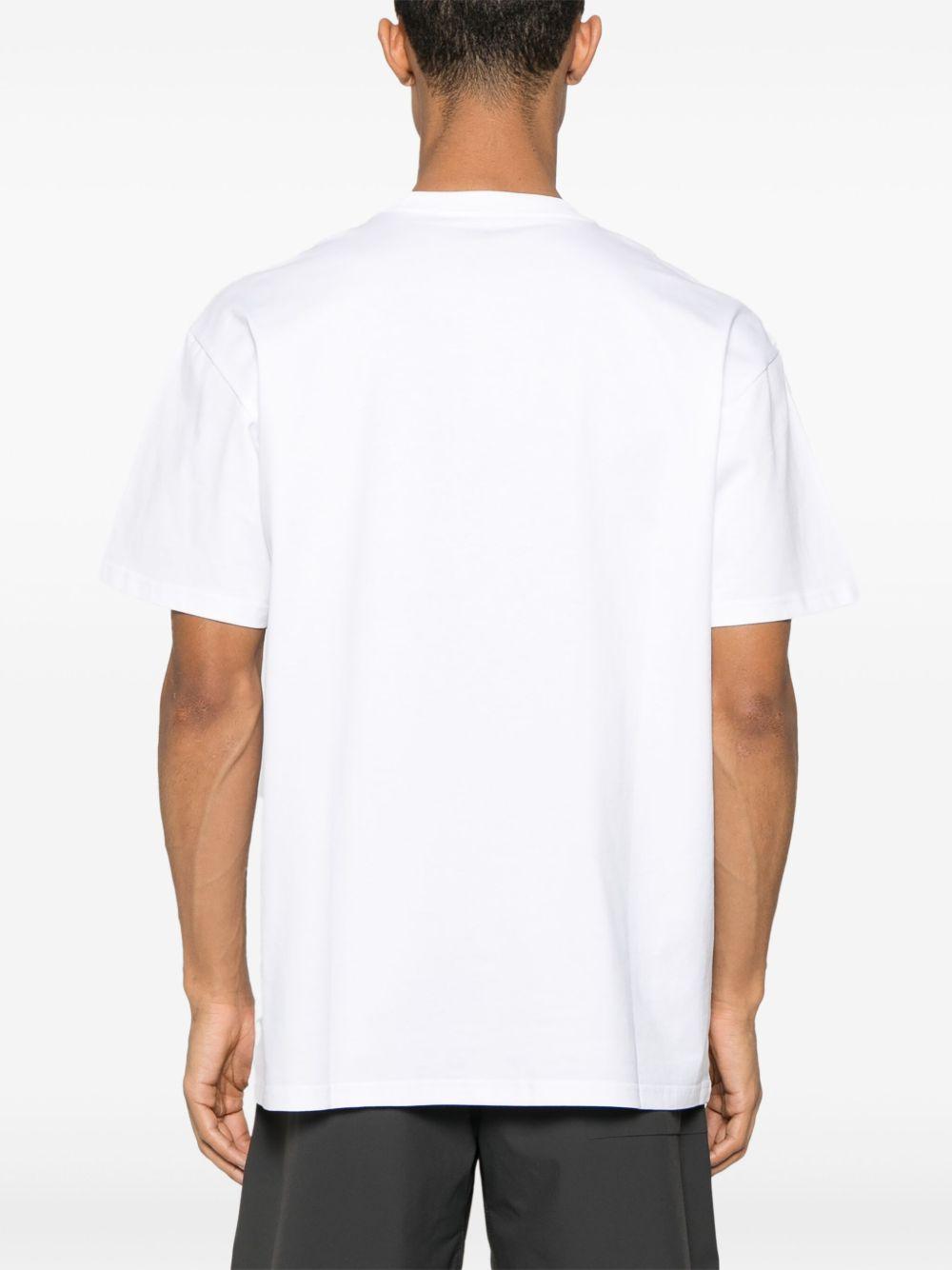 S/S Chase T-Shirt Cotton Combed Single Jersey I026391 00RXX WHITE GOLD CARHARTT WIP 