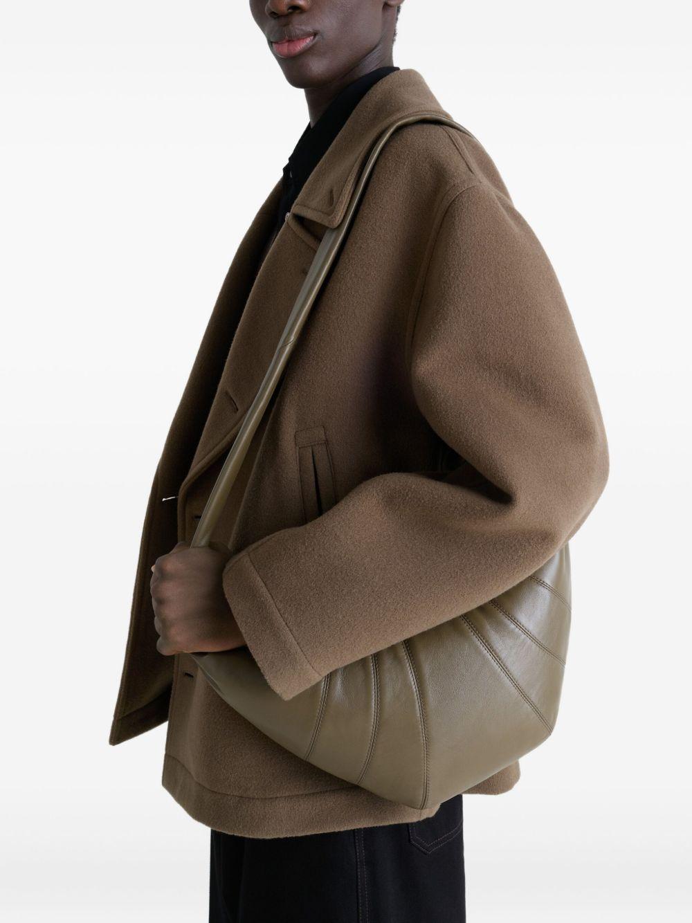 Medium Croissant Bag in Leather BG0001LL095 GR678 DARK KHAKI LEMAIRE 