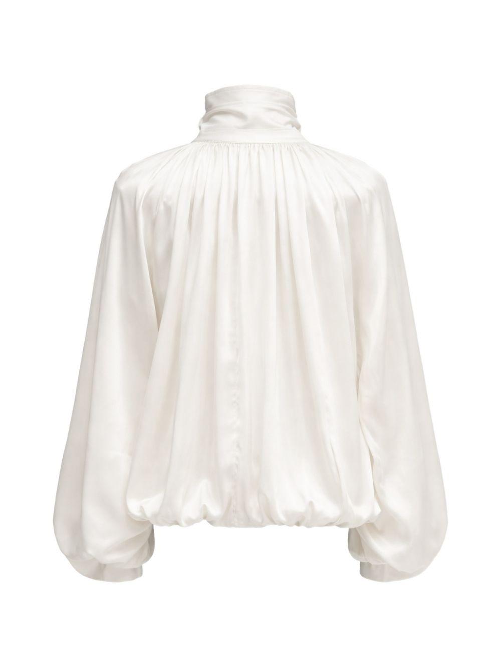Chiffon Bomber Jacket 116447857 857 EGRET ROTATE 
