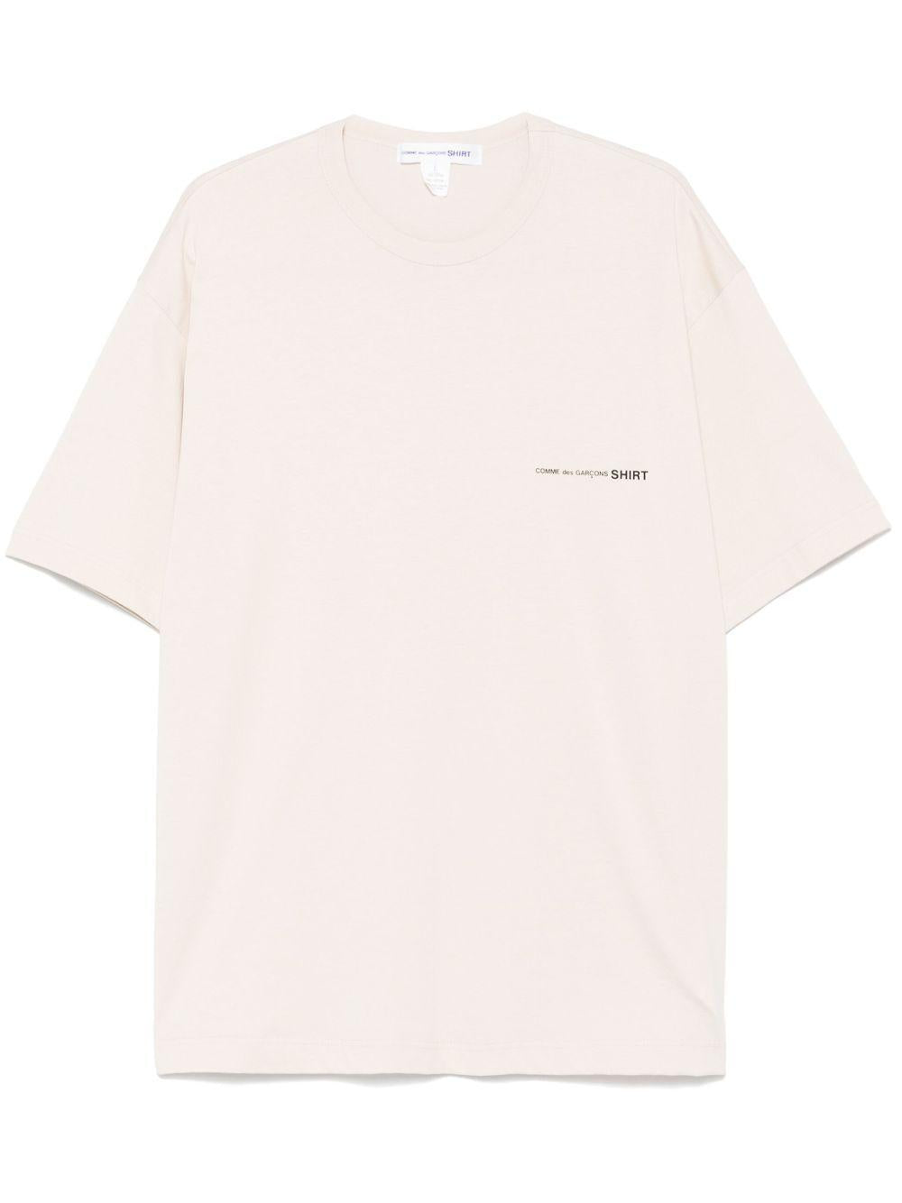 Men's Logo T-Shirt FOT023S25 4 BEIGE COMME DES GARCONS SHIRT 