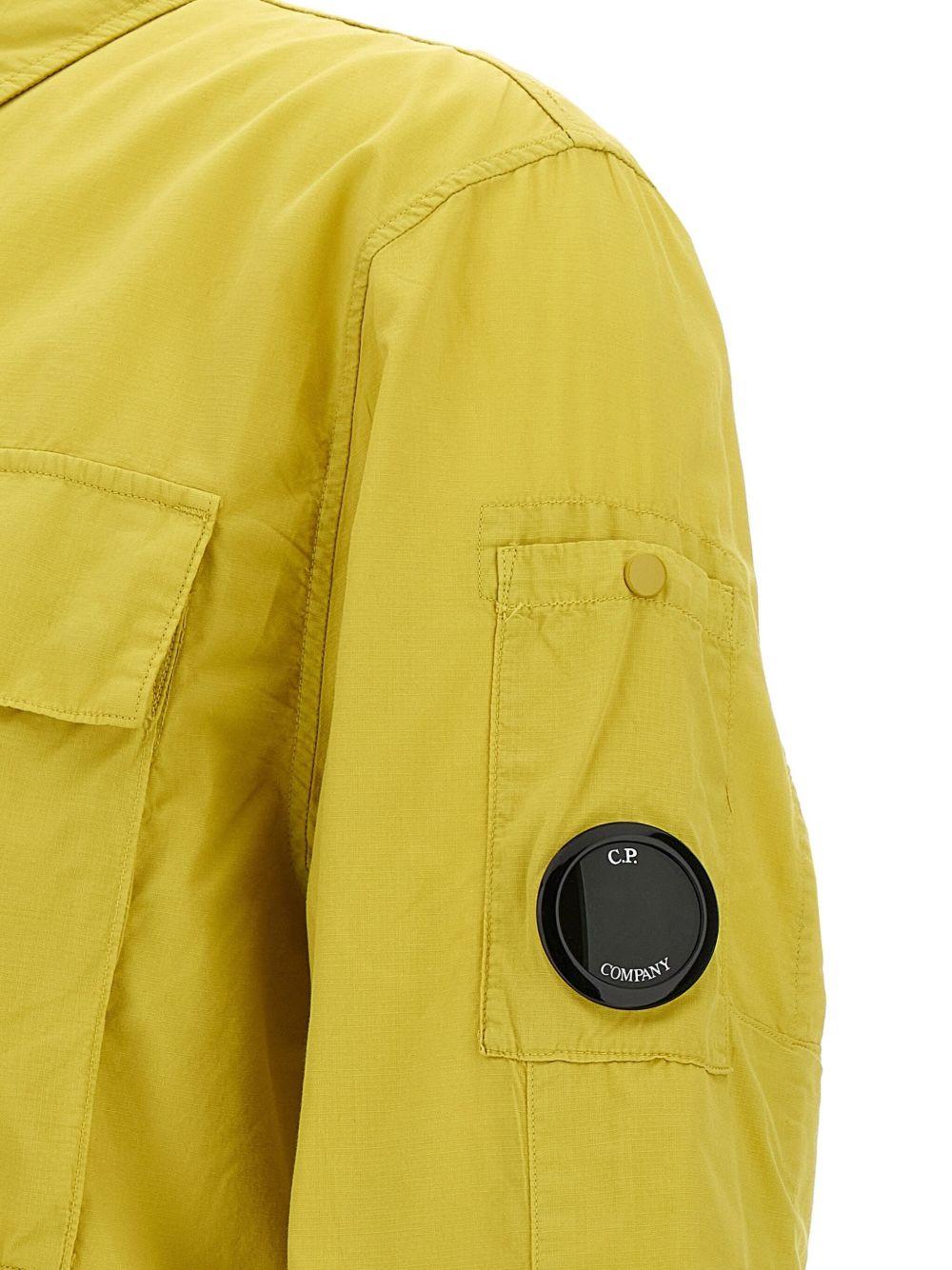 Giacca-camicia con applicazione 18CMOS237A005691G 245 CHESS GREEN CP COMPANY 