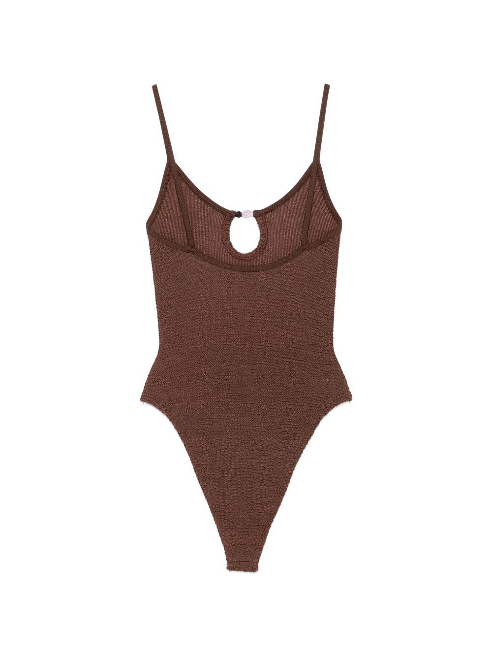 Mia Beaded Swim SMIABDD METALLIC CHOCOLATE HUNZA G 