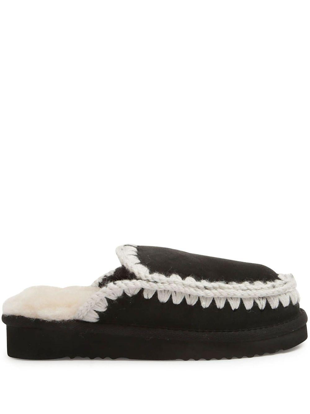 Eskimo Slipper FW101125A BKWHI MOU 