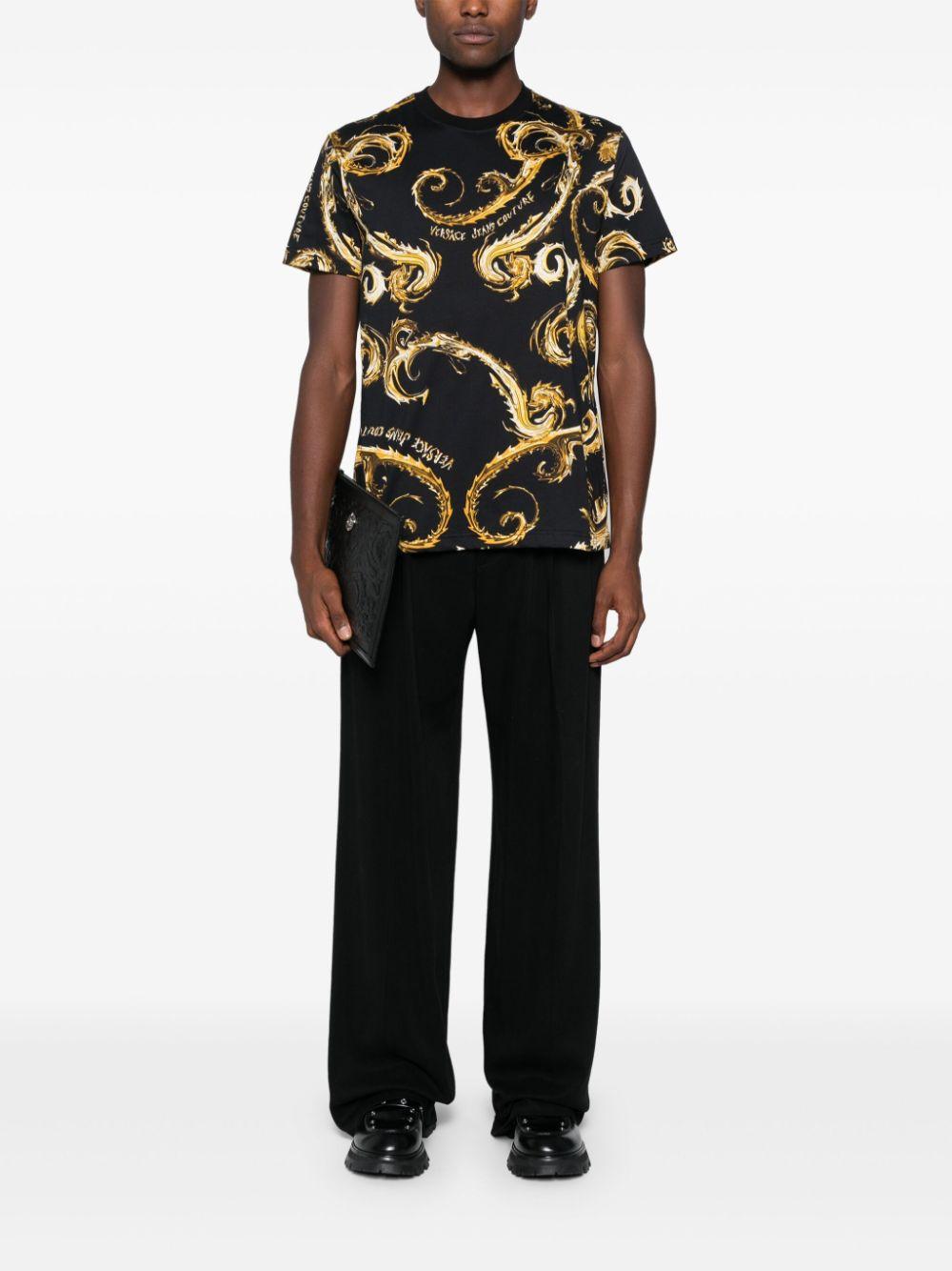  77GAH6S0JS388 G89 BLACK GOLD VERSACE JEANS COUTURE 