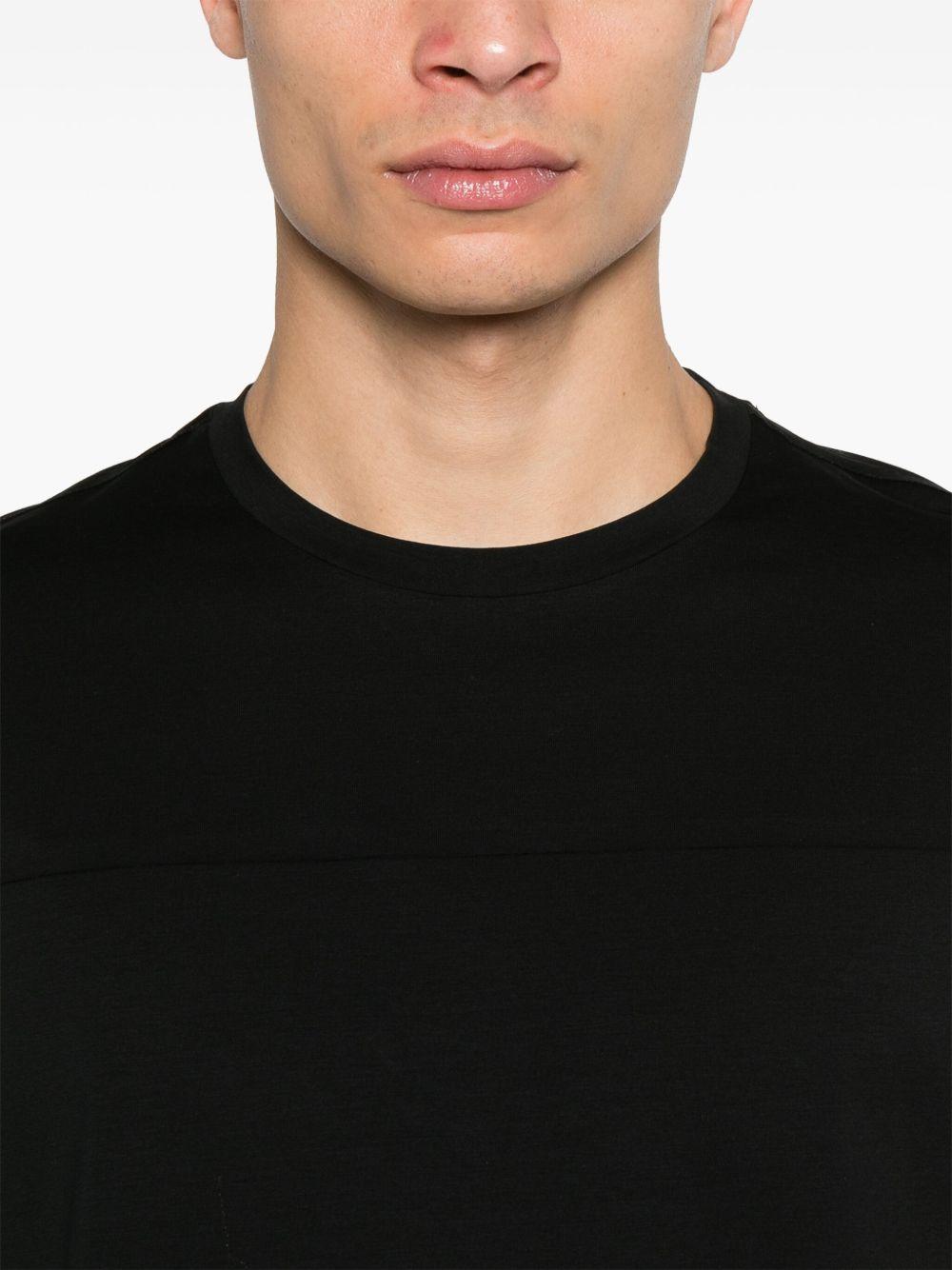 T-shirt in superfine cotton stretch JG000237U52003 9300 Nero HERNO 