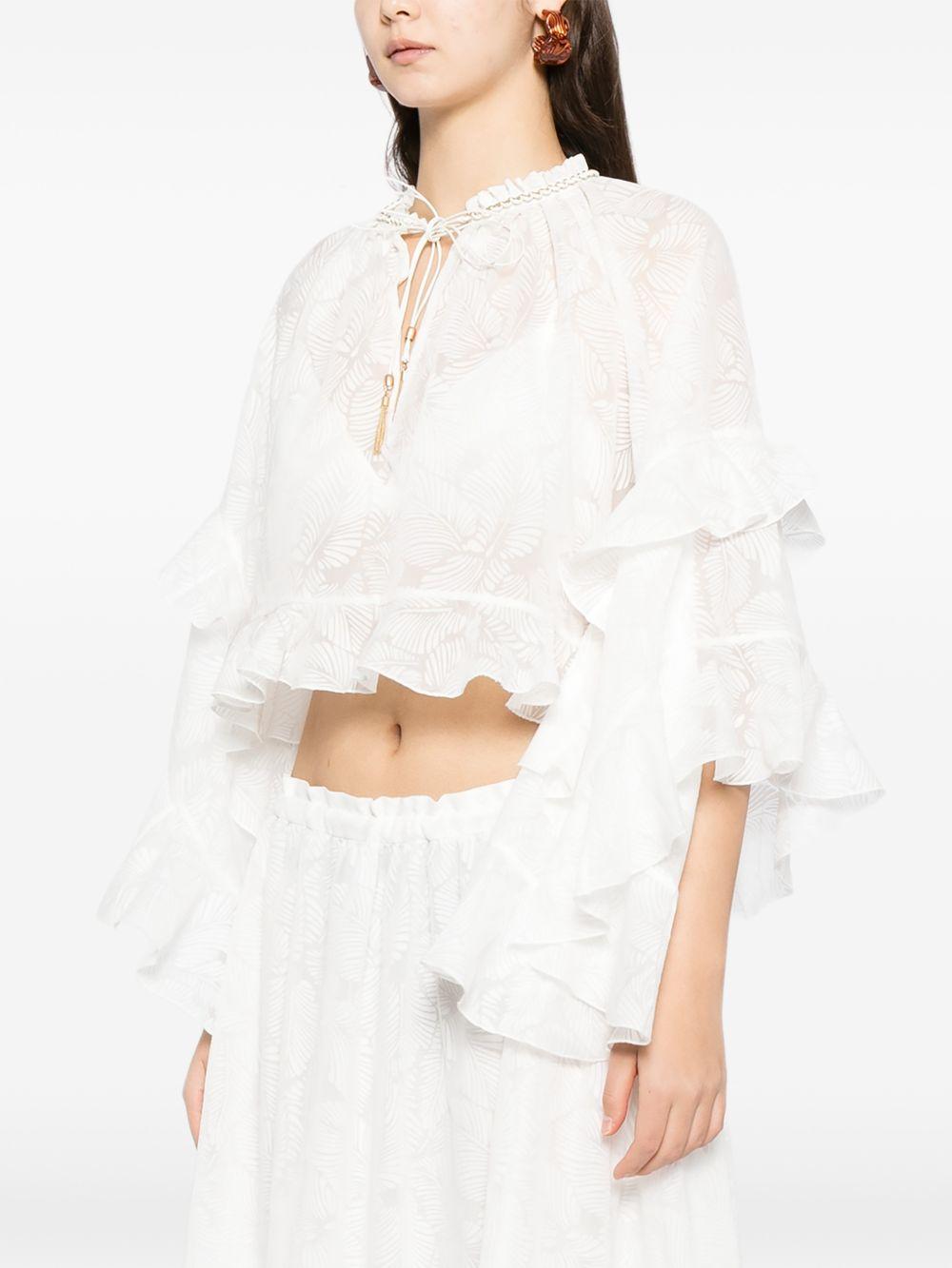 Blusa Daylight in cotone 6883TRS263 IVORY ZIMMERMANN 