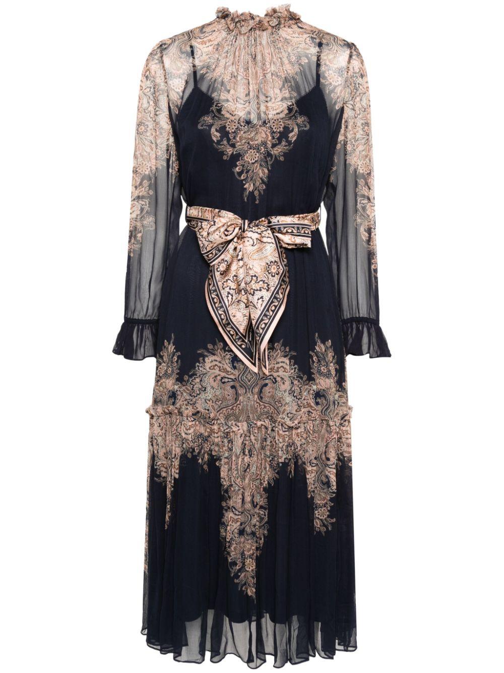  2087DS241 NAVY PAISLEY ZIMMERMANN 