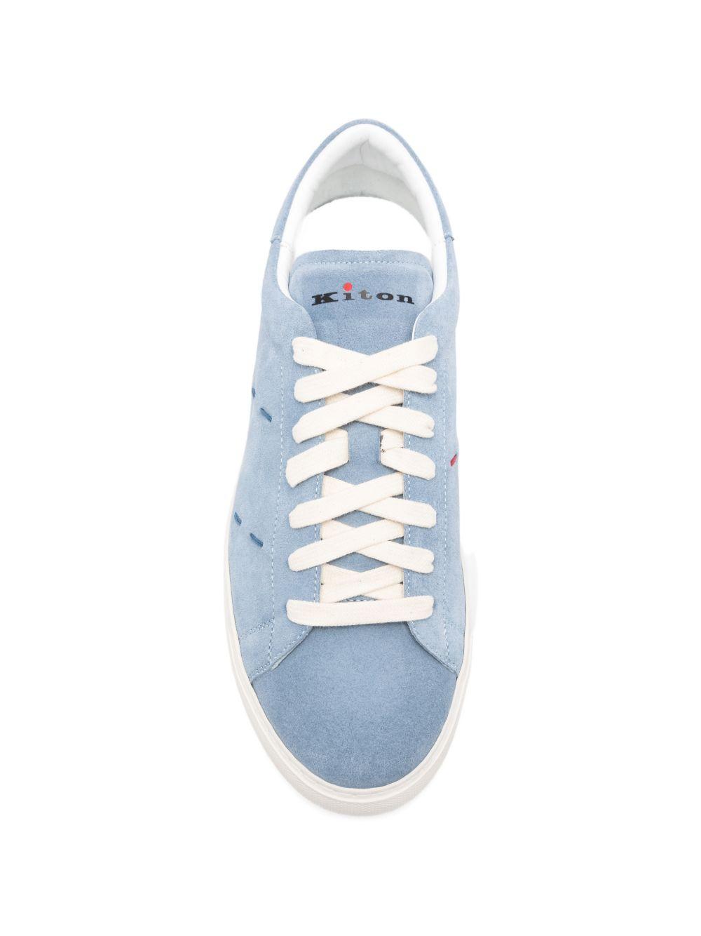 KITON - Sneakers in suede USSA421N0141206007 CELESTE KITON 
