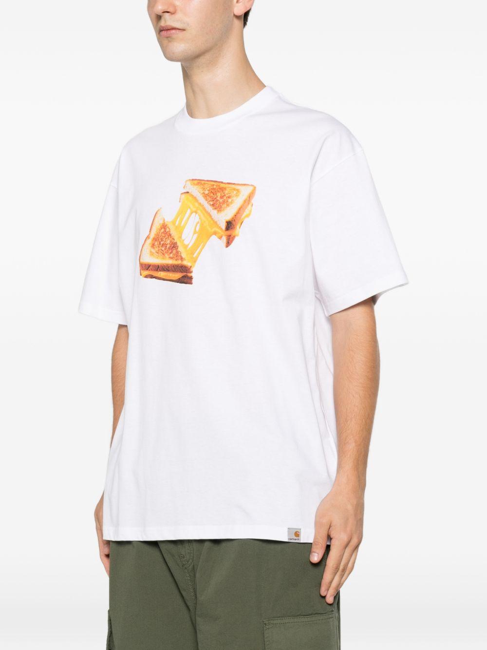 Maglietta Cheese Toast I036882 02XX WHITE CARHARTT WIP 