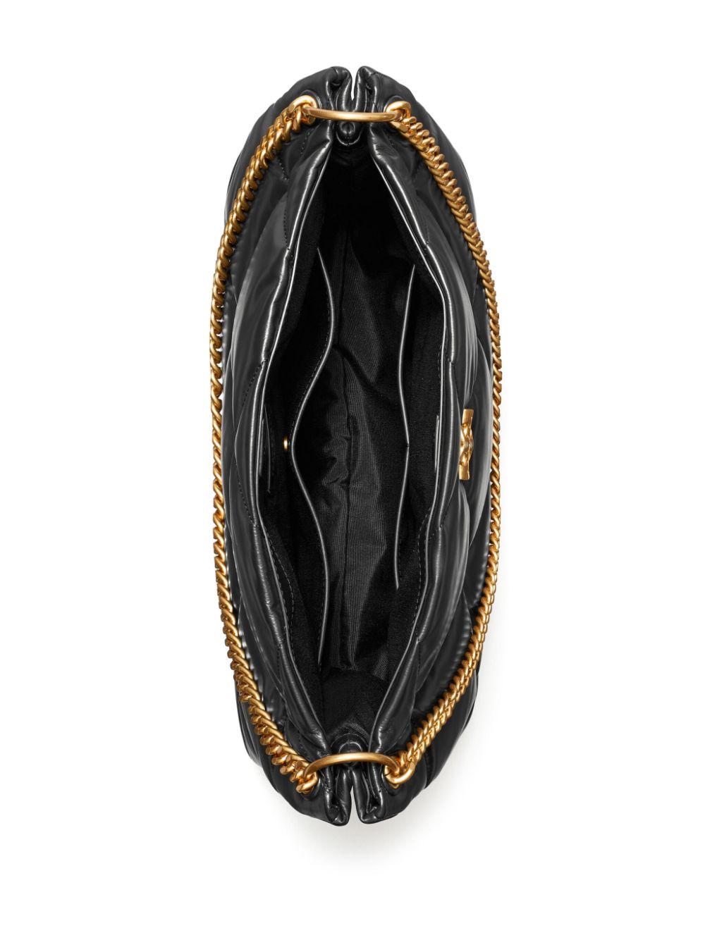 Borsa a spalla Kira trapuntata a motivo diamante 155235 001 BLACK TORY BURCH 