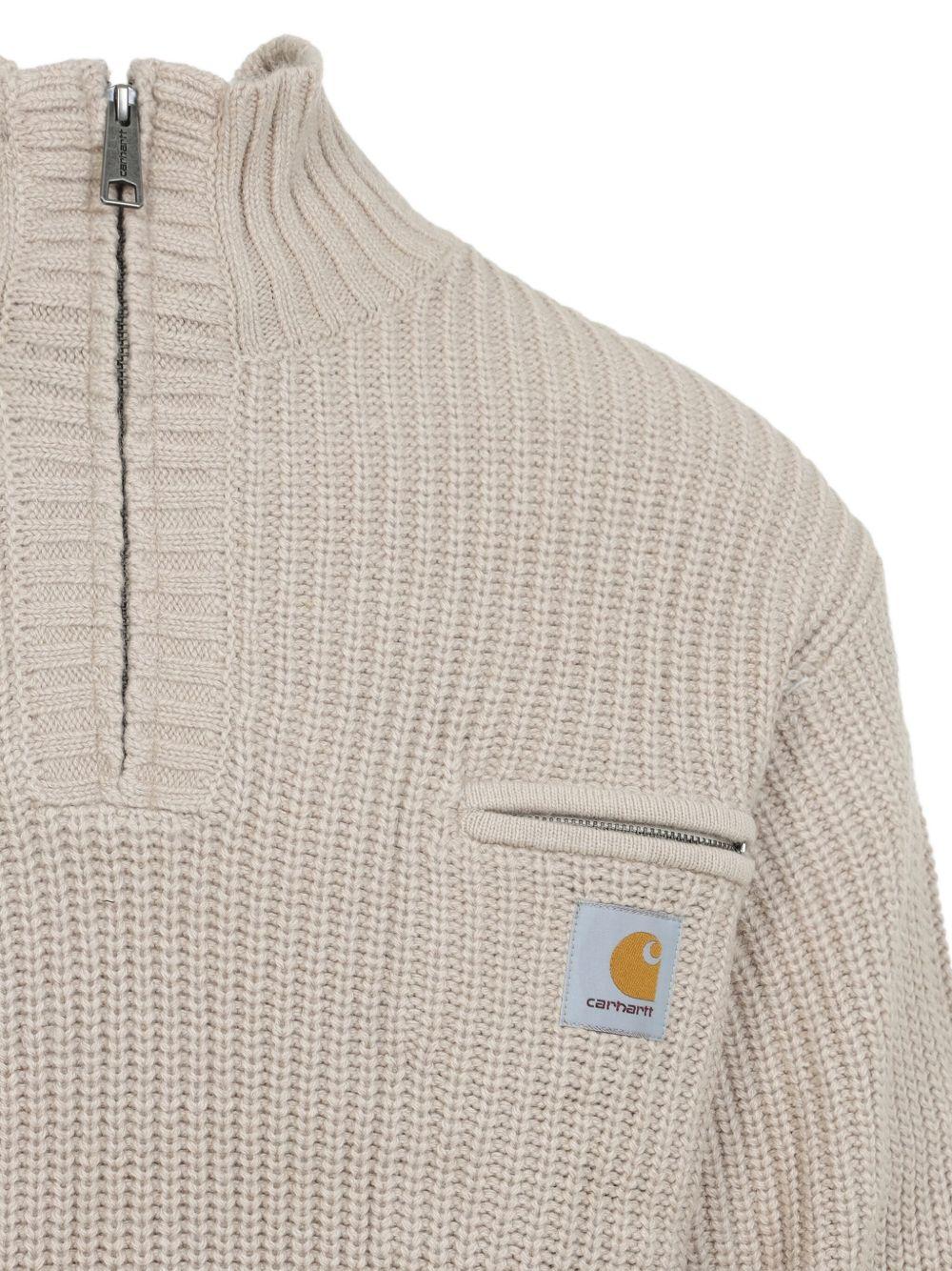 Detroit Half Zip Sweater I035398 2LPXX FLEUR DE SEL CARHARTT WIP 