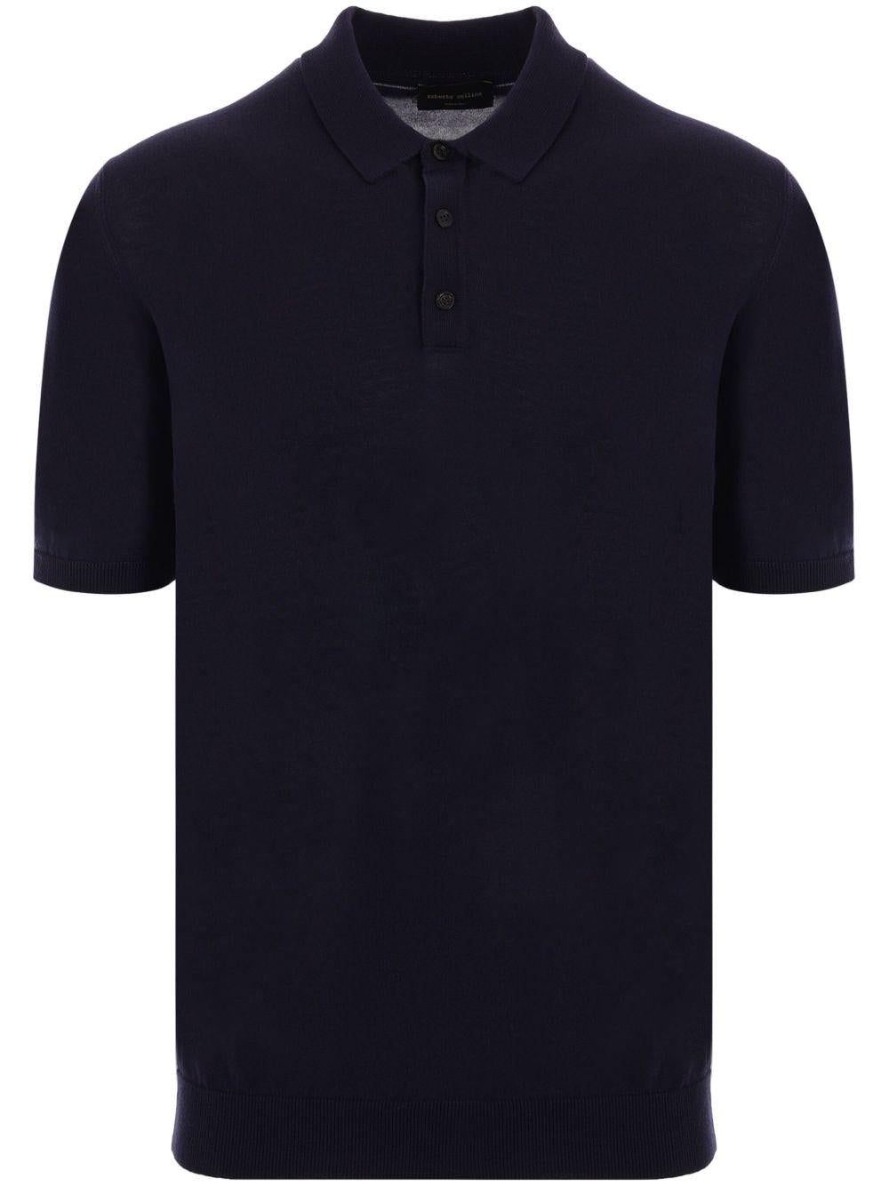 Polo in cotone RB10024 10 NAVY ROBERTO COLLINA 