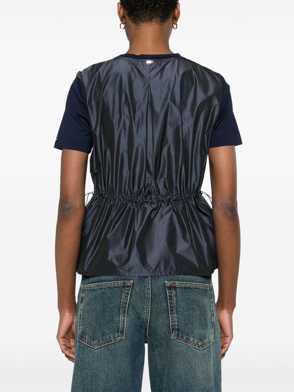 T-shirt in chic cotton jersey in new techno taffetà JG000224D52006 9200 BLUE HERNO 