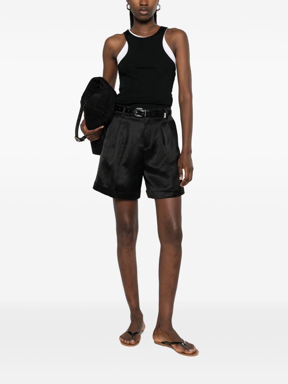 Shorts sartoriali con pieghe ISABELLEW300189 00010 NERO BRIGLIA 1949 
