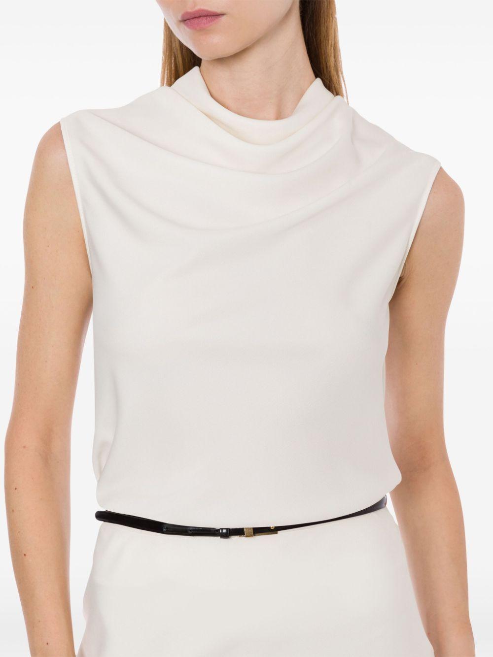 Blusa con colletto alto V08040719 0003 CHAMPAGNE PHILOSOPHY DI LORENZO SERAFINI 