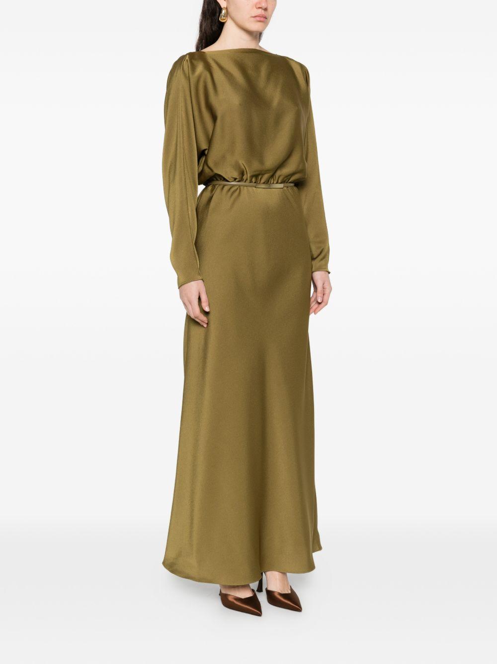 Abito In Satin Leggero PENTOLA 002 OLIO MAX MARA STUDIO 