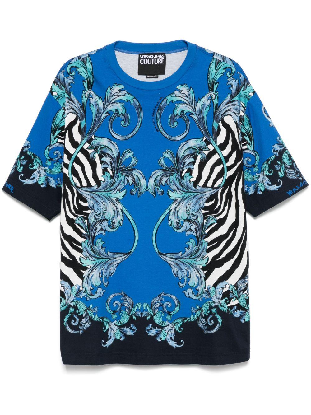  78GAH6XAJS464 288 COBALT VERSACE JEANS COUTURE 