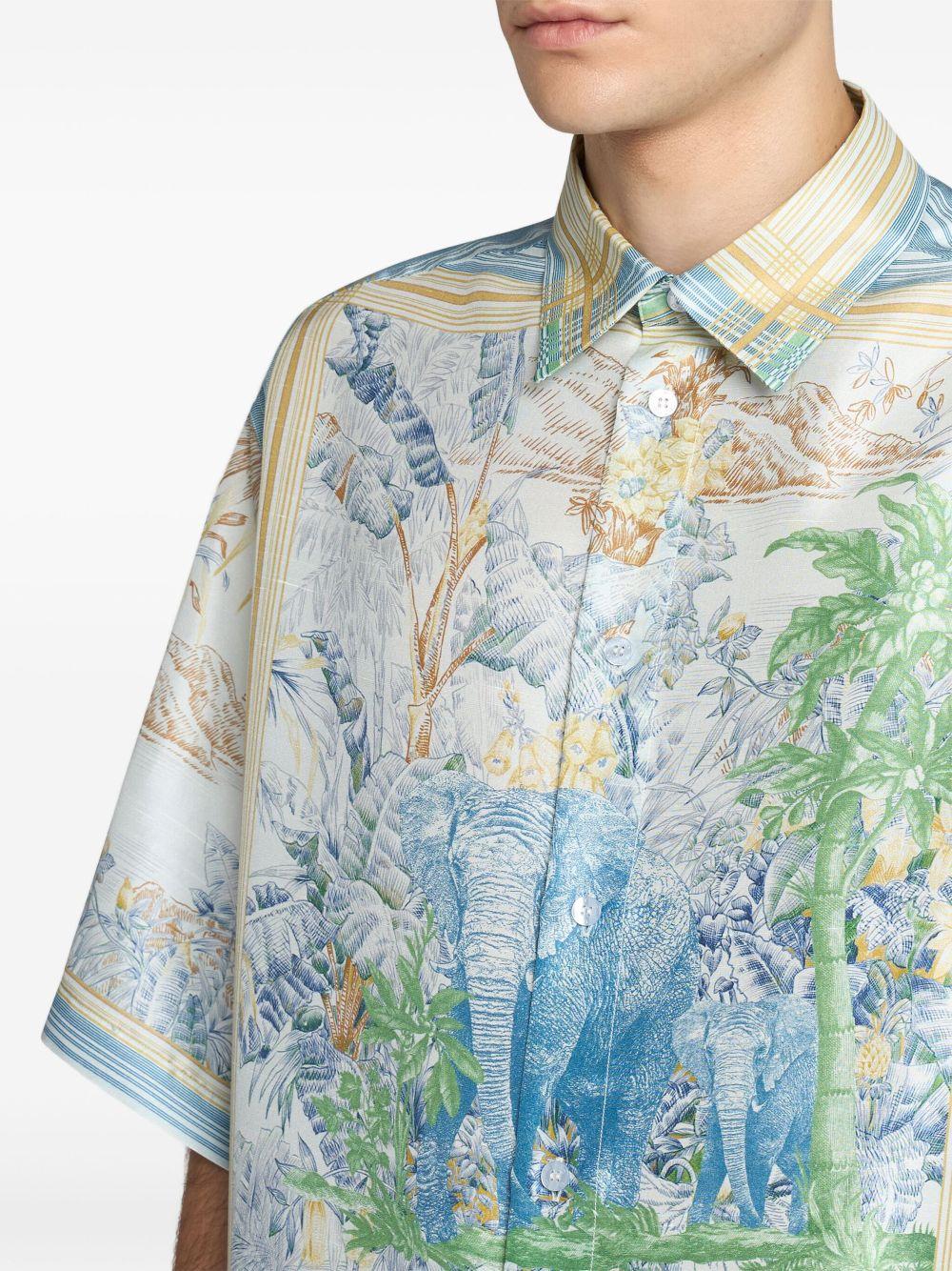 Camicia oversize in seta MRIC001199SP1A8 X0880 ETRO 