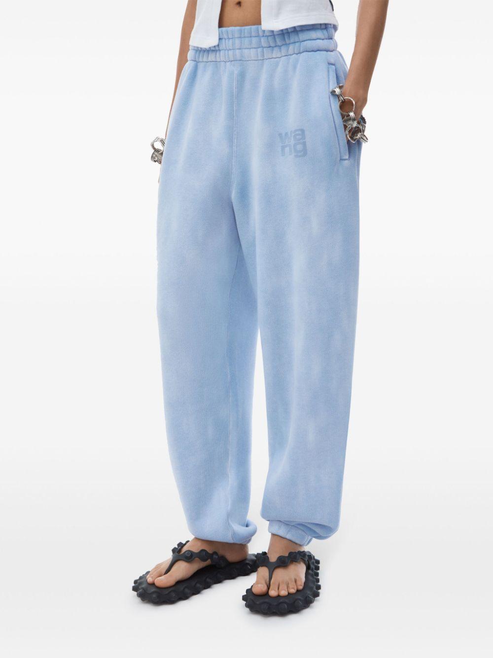 Puff logo sweatpants 4CC3244403 450B WASHED PALE BLUE ALEXANDER WANG 