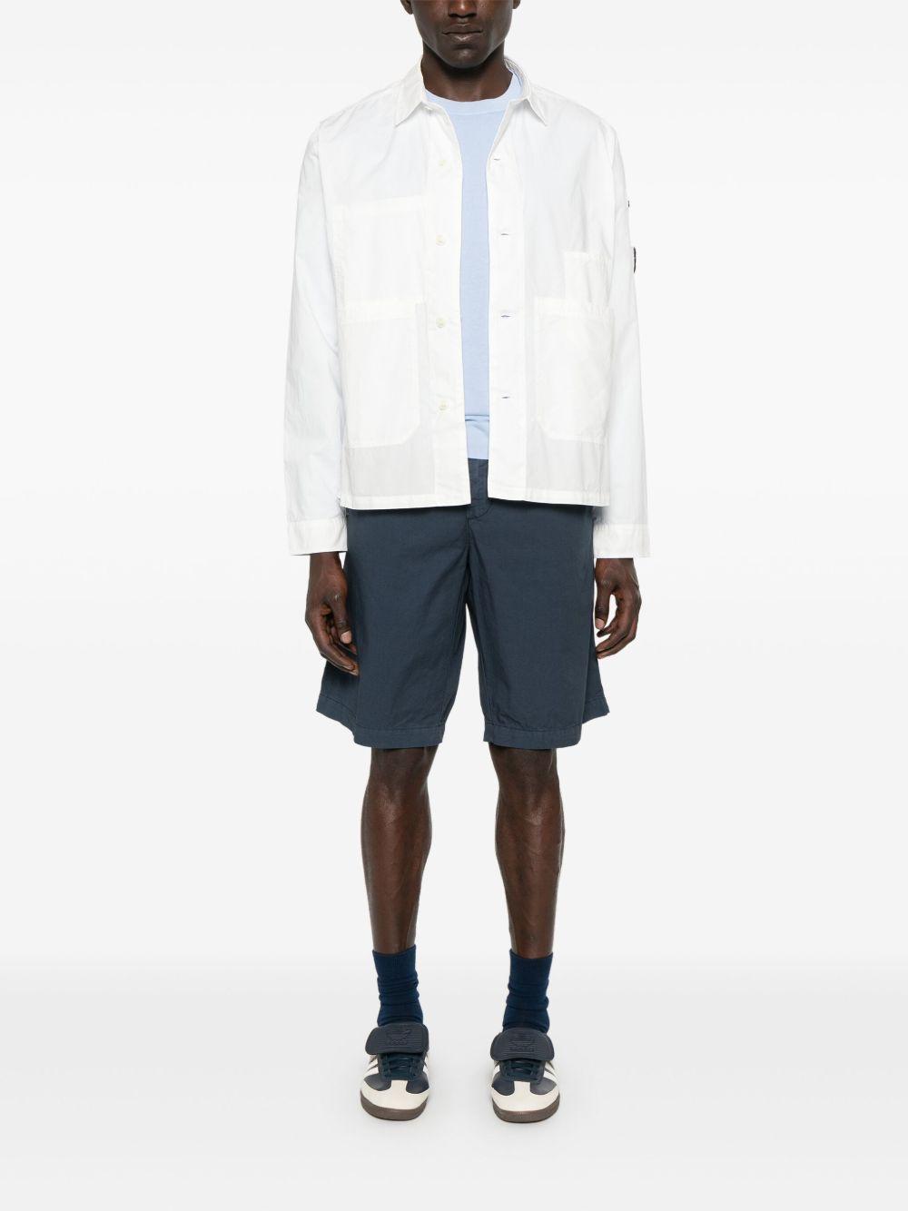 Cotton Crepe Crewneck Lens Knit 18CMKN089A006323O 814 CERULEAN CP COMPANY 