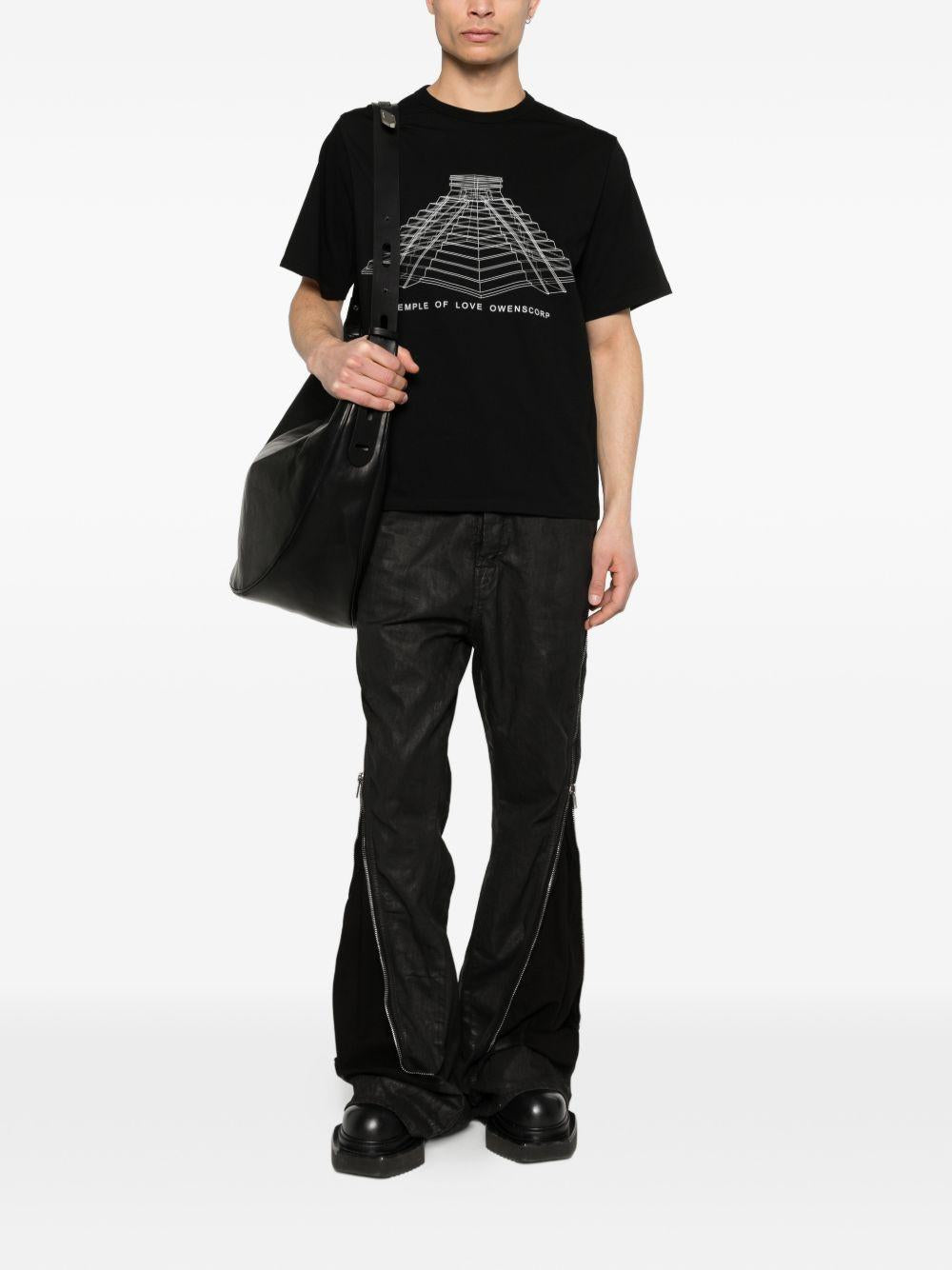 T-shirt Brad RR01F2232JAEP13 0911 BLACK MILK RICK OWENS 